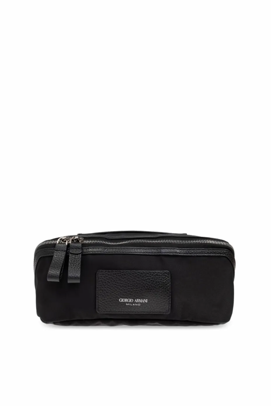 Giorgio Armani CZARNY Kosmetyczka z naszywką z logo