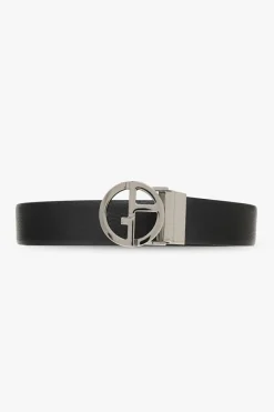 Giorgio Armani CZARNY Pasek z logo
