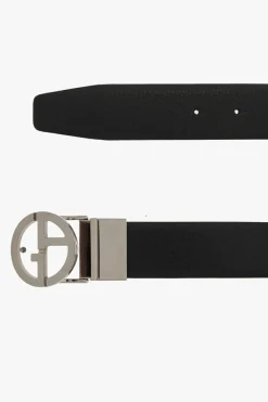 Giorgio Armani CZARNY Pasek z logo