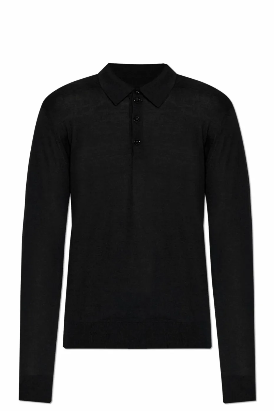 Giorgio Armani CZARNY Wełniany sweter