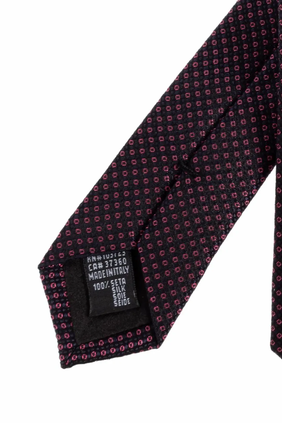 Giorgio Armani GRANATOWY Jedwabny krawat