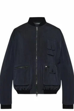 Giorgio Armani GRANATOWY Kurtka typu `bomber`