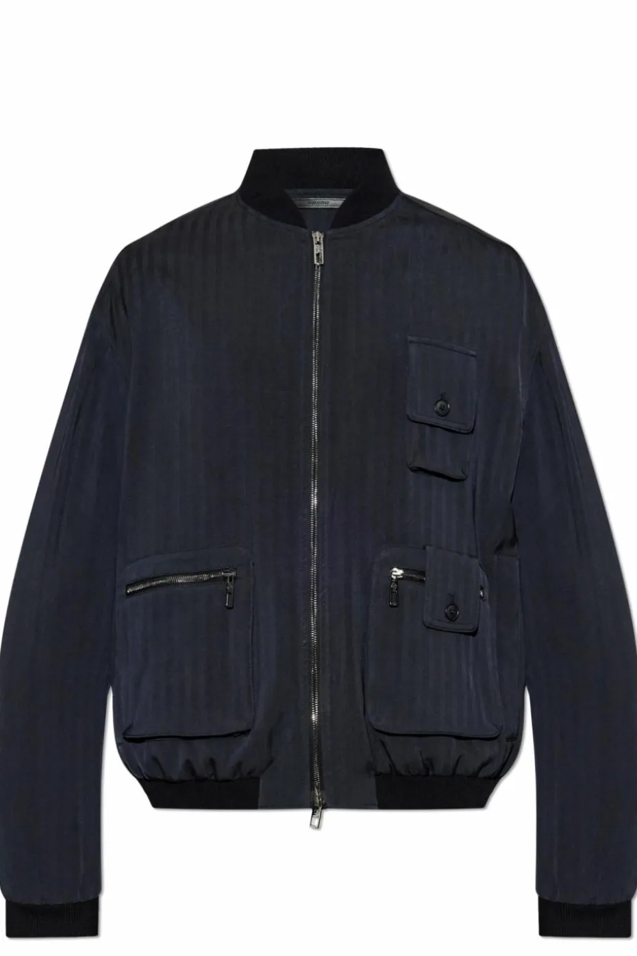 Giorgio Armani GRANATOWY Kurtka typu `bomber`