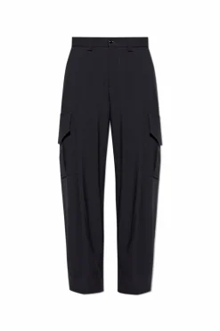 Giorgio Armani GRANATOWY Spodnie typu `cargo`