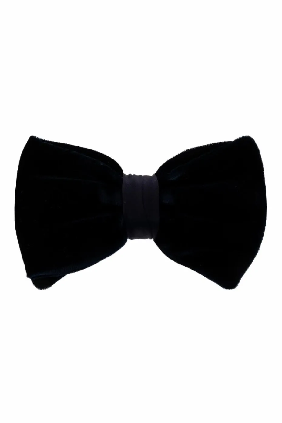 Giorgio Armani GRANATOWY Welurowa mucha