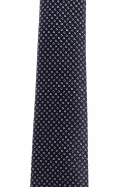 Giorgio Armani GRANATOWY Jedwabny krawat