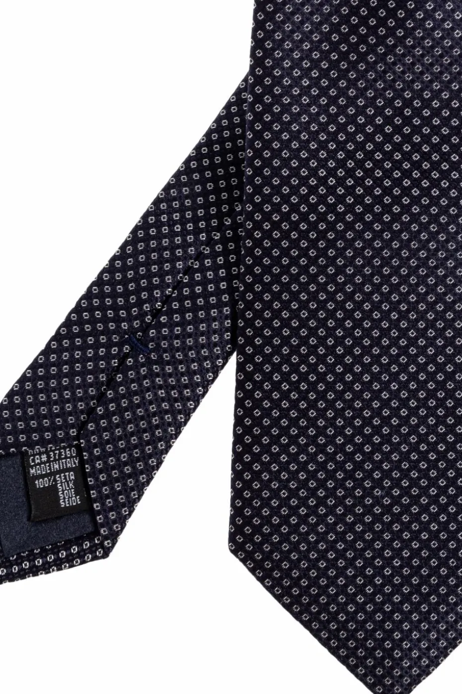 Giorgio Armani GRANATOWY Jedwabny krawat