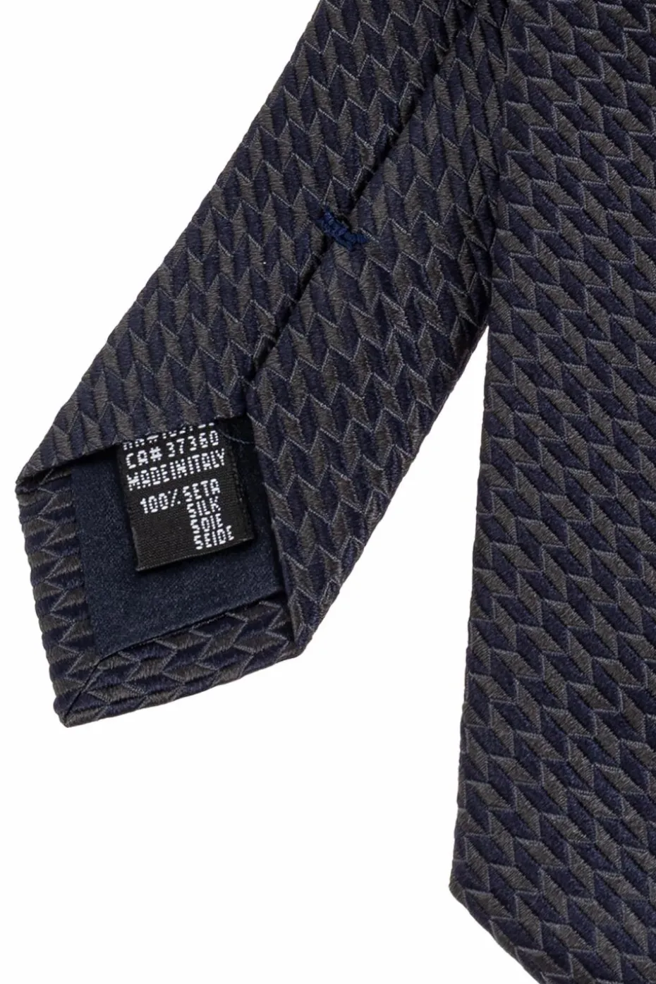 Giorgio Armani GRANATOWY Jedwabny krawat