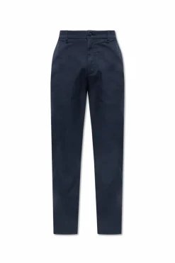 Giorgio Armani GRANATOWY Spodnie z kieszeniami