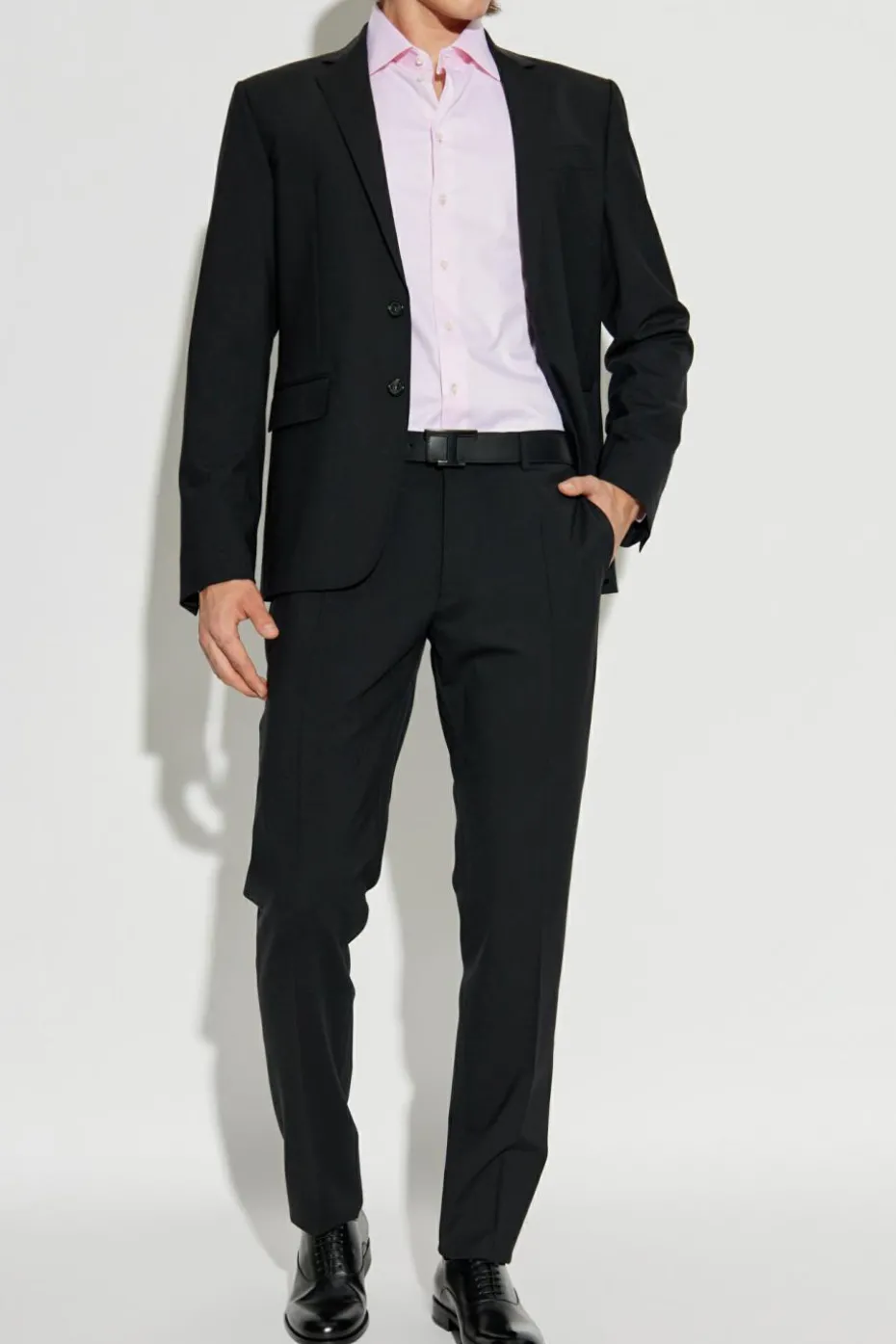 Giorgio Armani RÓŻOWY Bawełniana koszula