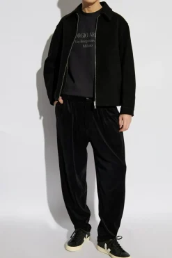 Giorgio Armani SZARY Bluza z logo