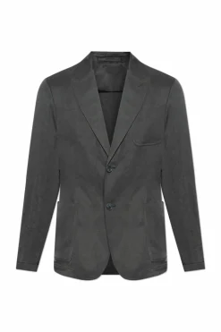 Giorgio Armani SZARY Marynarka z kieszeniami