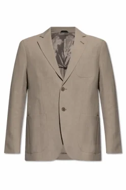 Giorgio Armani SZARY Marynarka z kieszeniami