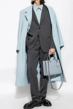 Giorgio Armani SZARY Wełniany garnitur