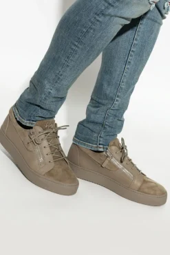 Giuseppe Zanotti beżowy Zamszowe buty sportowe