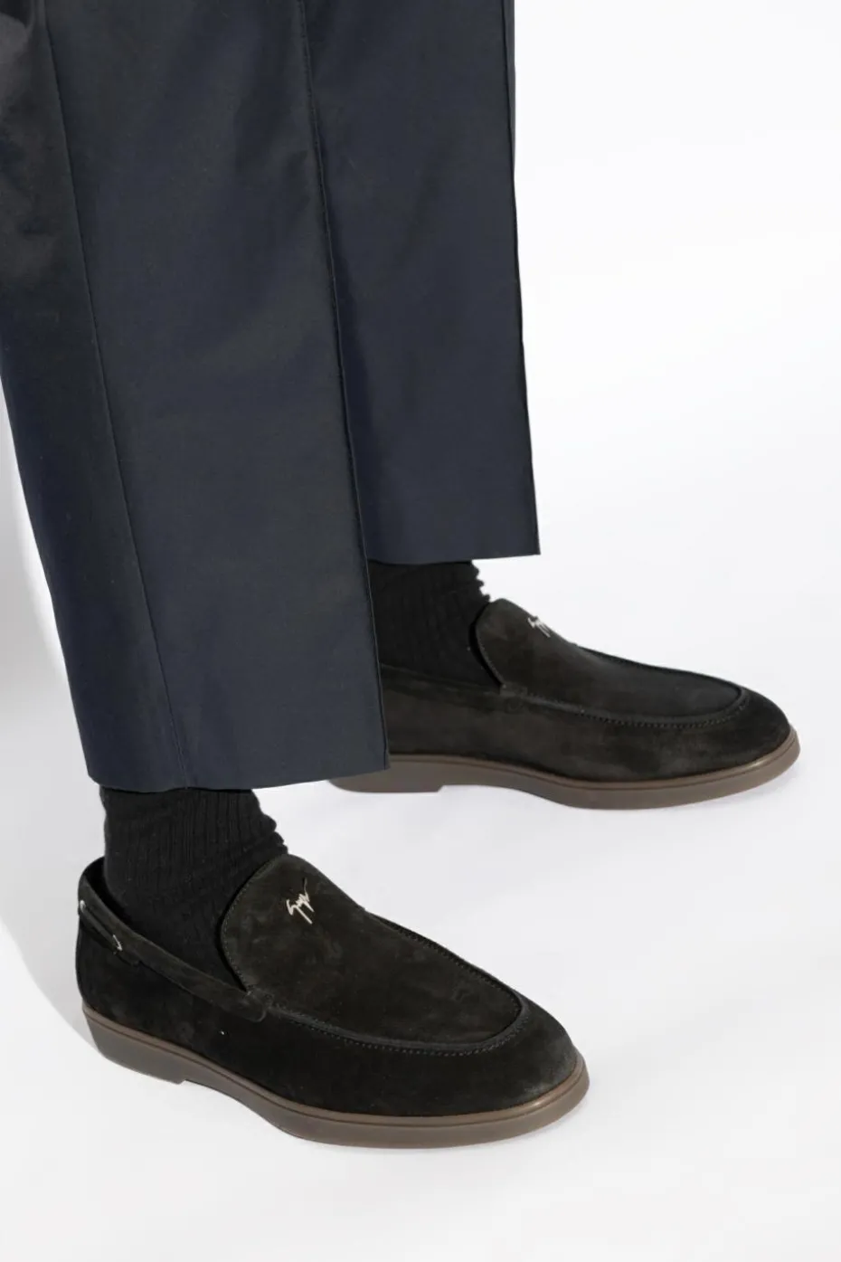 Giuseppe Zanotti CZARNY Buty `Berth` typu loafers`