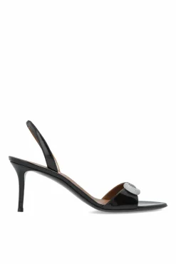 Giuseppe Zanotti CZARNY Sandały na obcasie
