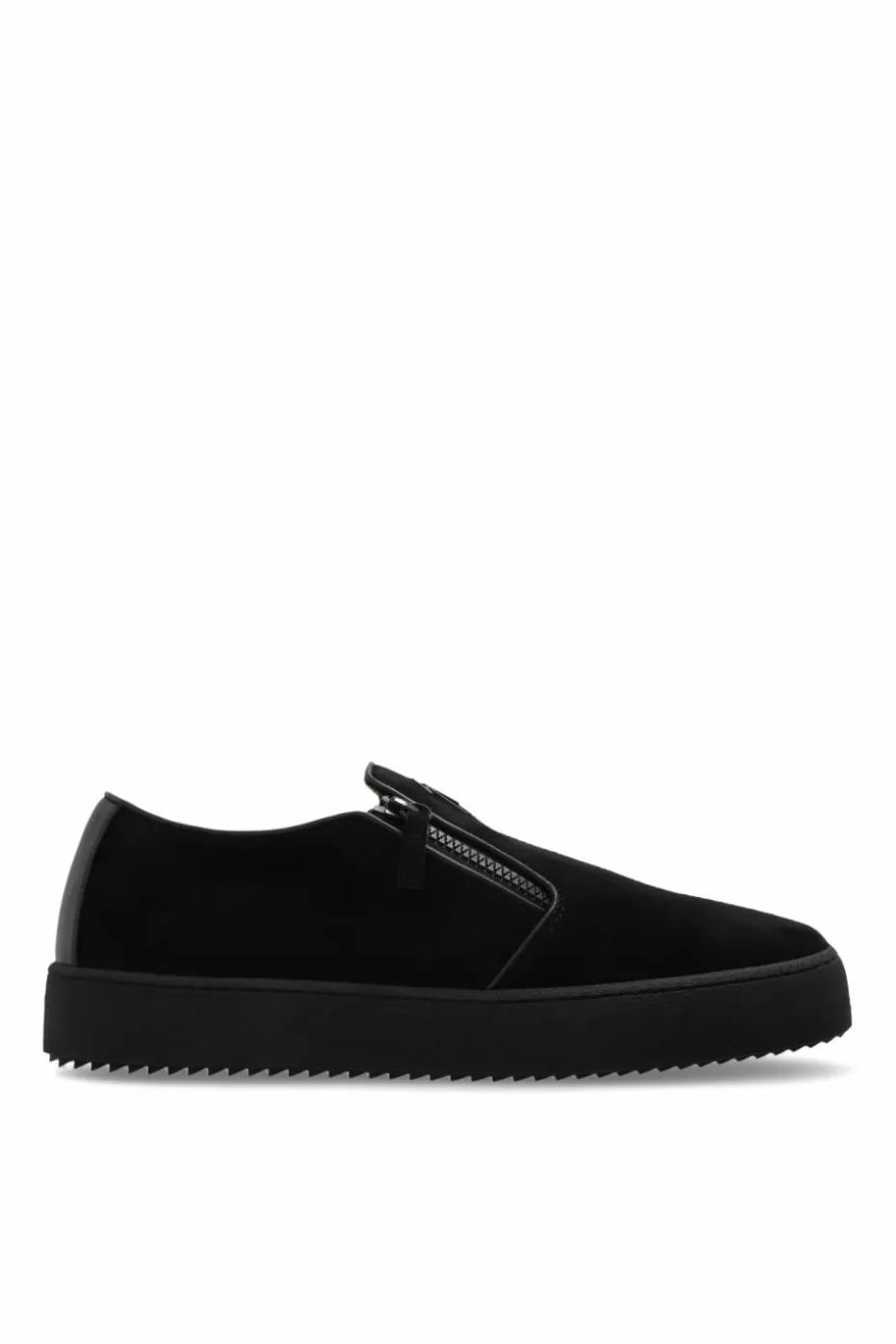 Giuseppe Zanotti CZARNY Zamszowe buty sportowe