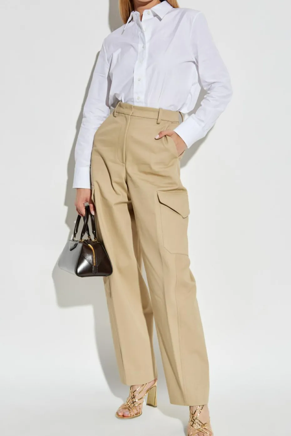 Givenchy beżowy Spodnie typu `cargo`