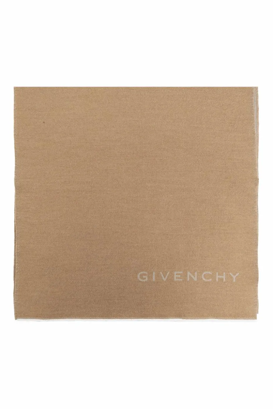 Givenchy beżowy Szal z logo