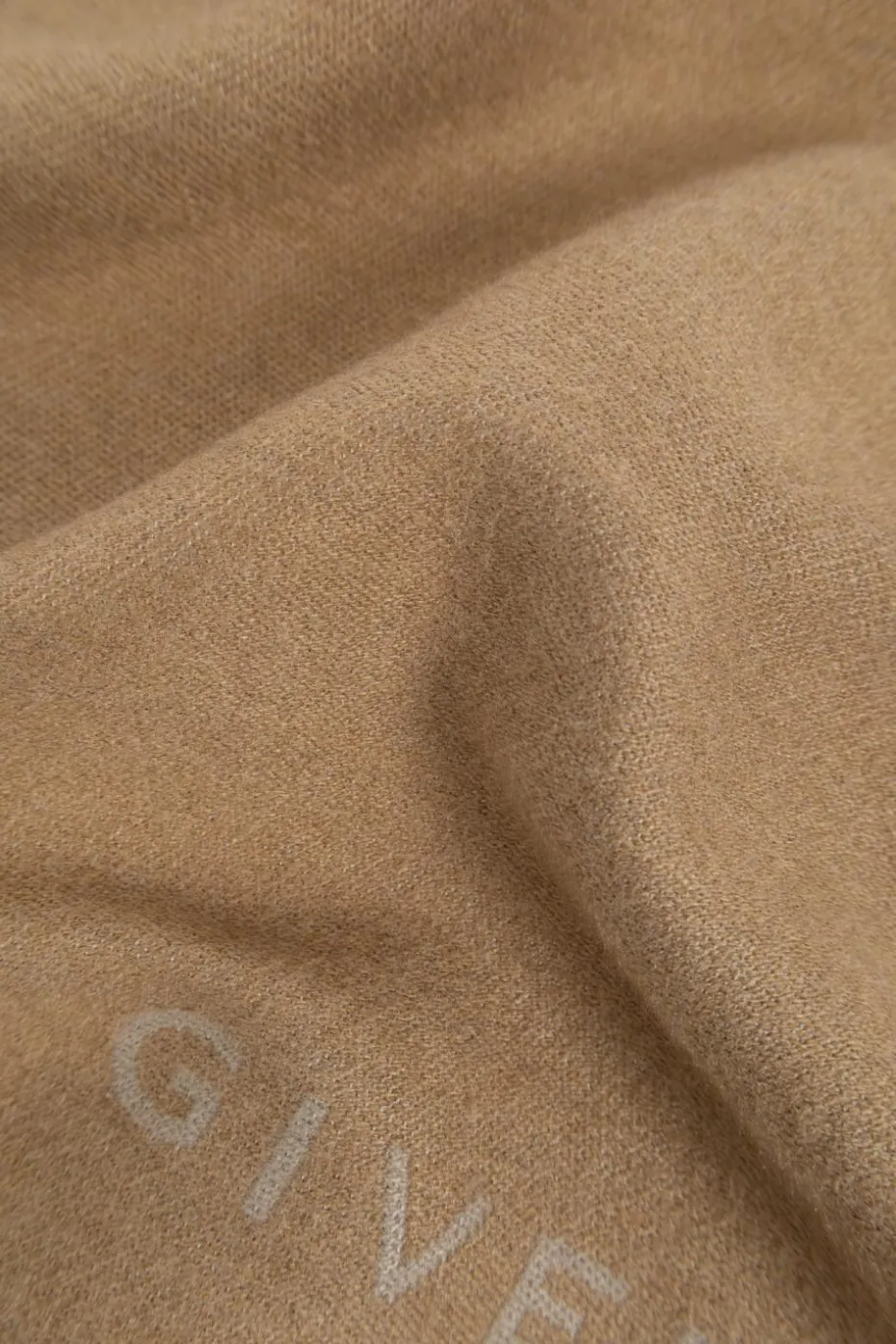 Givenchy beżowy Szal z logo