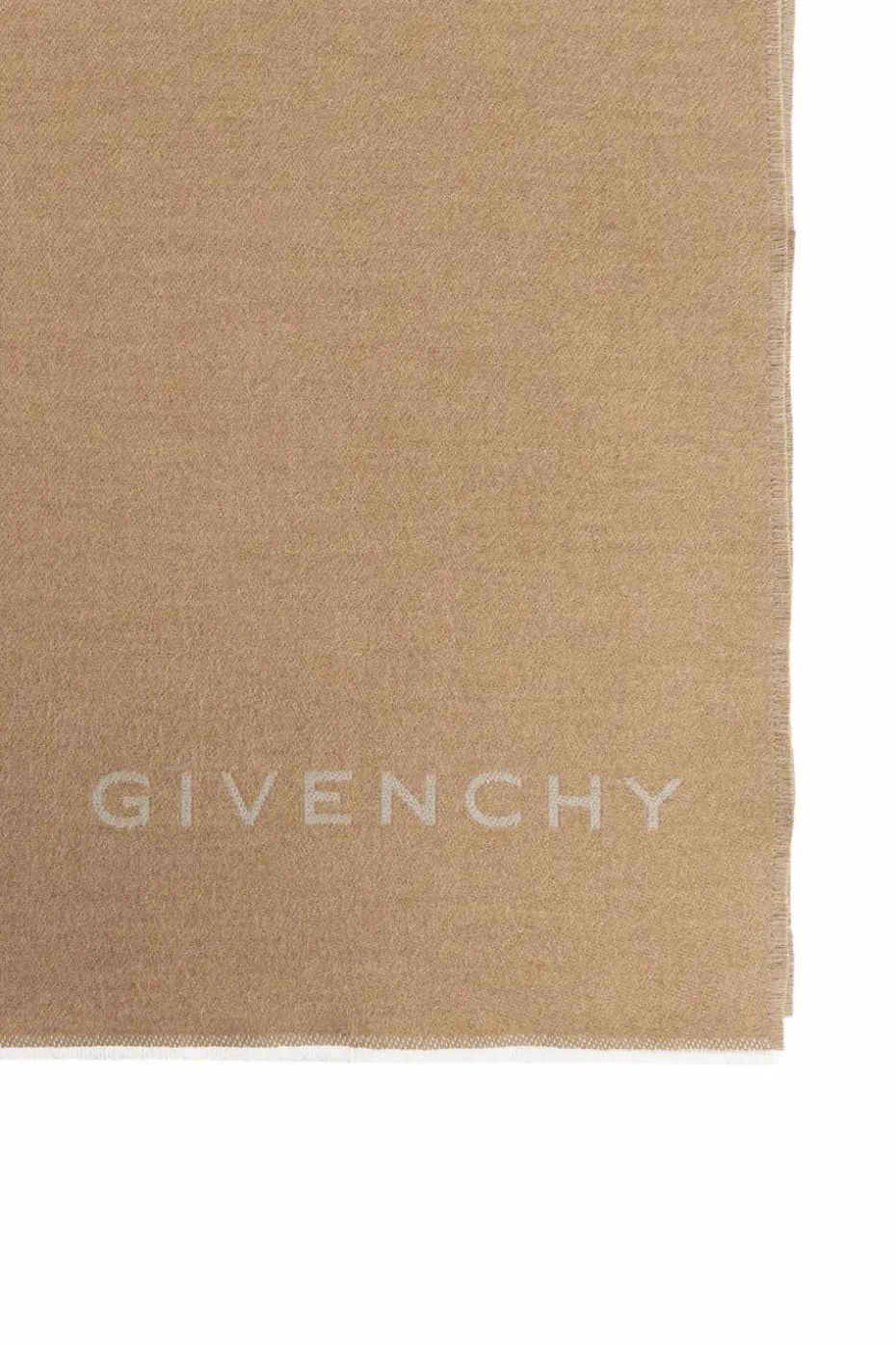 Givenchy beżowy Szal z logo