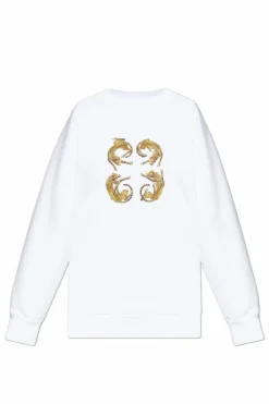 Givenchy BIAŁY Bluza z nadrukiem