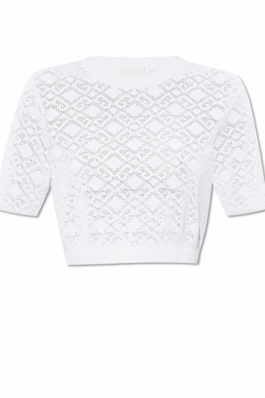 Givenchy BIAŁY Sweter z krótkim rękawem