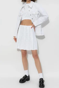 Givenchy BIAŁY Sweter z krótkim rękawem