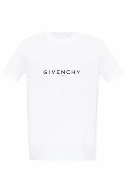 Givenchy BIAŁY T-shirt z logo