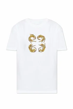 Givenchy BIAŁY T-shirt z nadrukiem