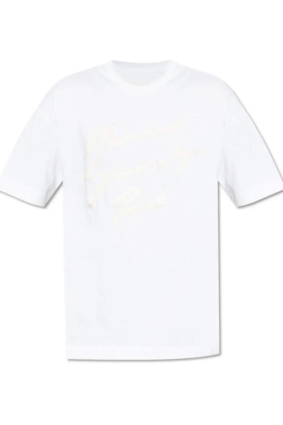 Givenchy BIAŁY T-shirt z okrągłym dekoltem
