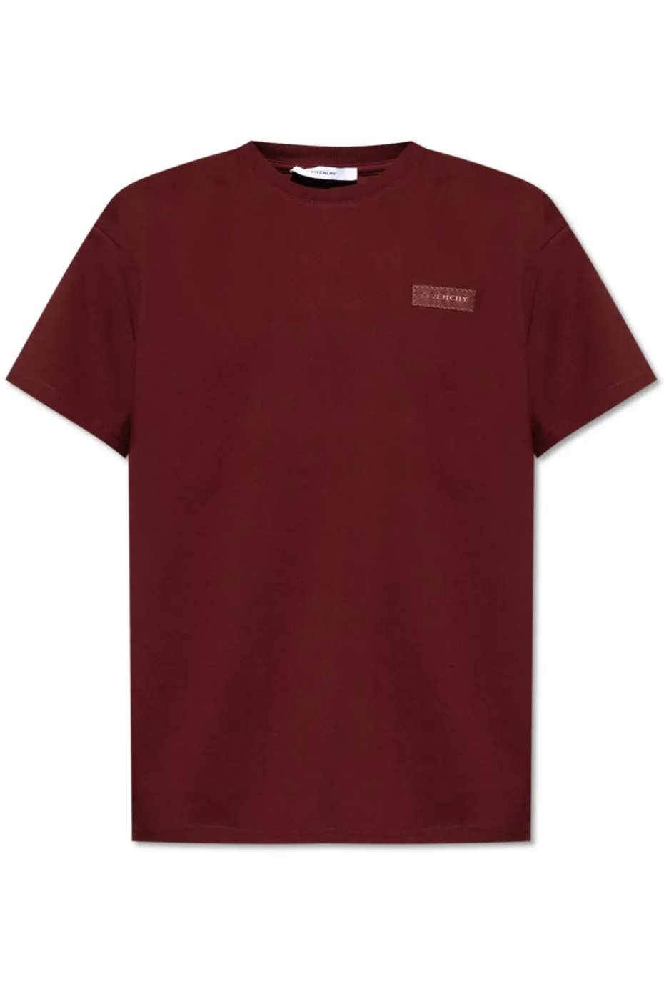 Givenchy BORDO T-shirt z naszywką z logo