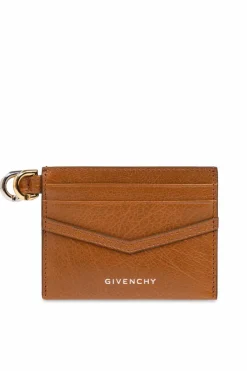 Givenchy BRĄZOWY Etui na karty z logo