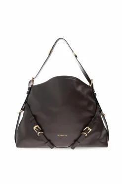 Givenchy BRĄZOWY Torba na ramię `Voyou Medium`