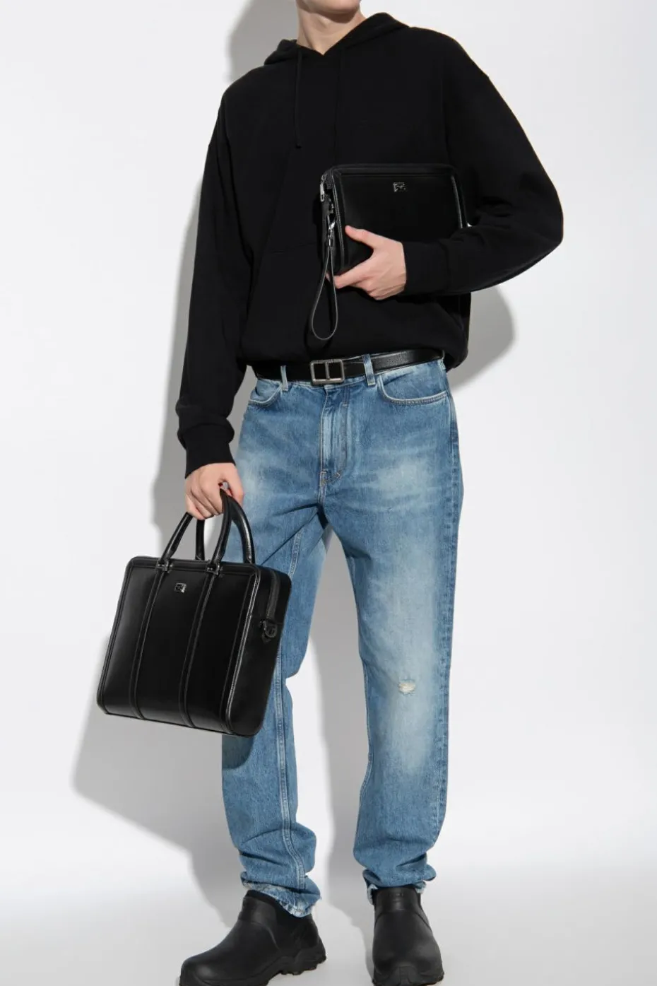Givenchy CZARNY Bluza z kapturem