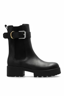 Givenchy CZARNY Botki z logo