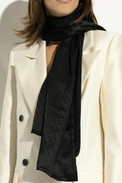 Givenchy CZARNY Jedwab szal