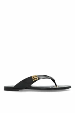 Givenchy CZARNY Klapki `Thong`
