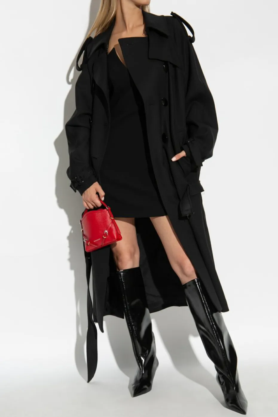 Givenchy CZARNY Krótka sukienka na ramiączkach