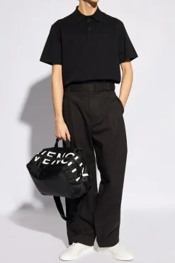 Givenchy CZARNY Polo z monogramem