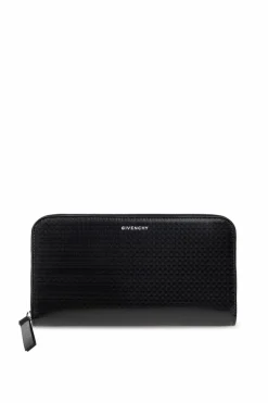 Givenchy CZARNY Portfel z nadrukowanym logo