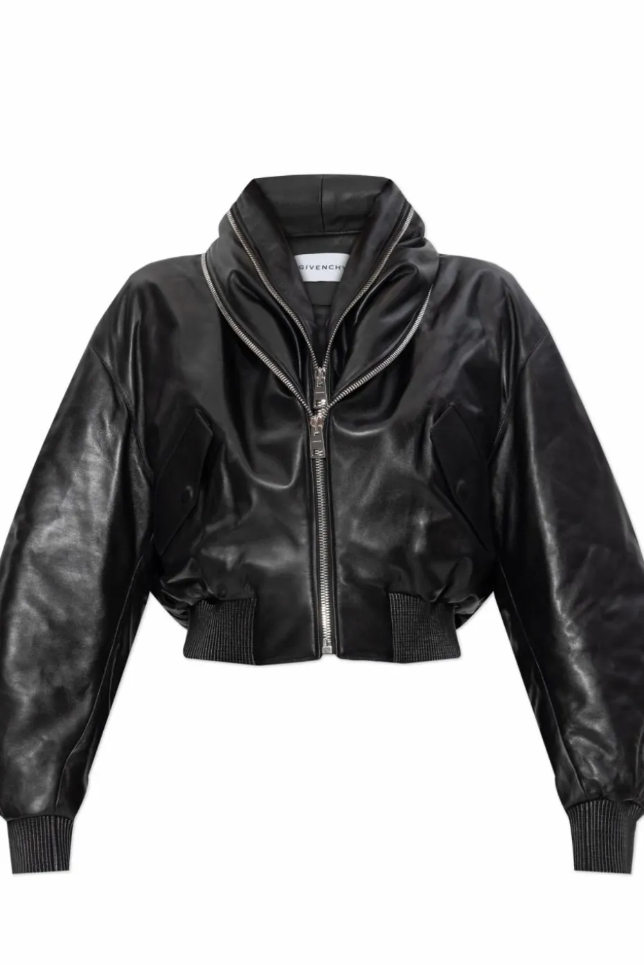 Givenchy CZARNY Skórzana kurtka