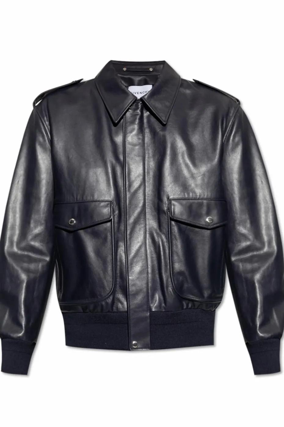 Givenchy CZARNY Skórzana kurtka