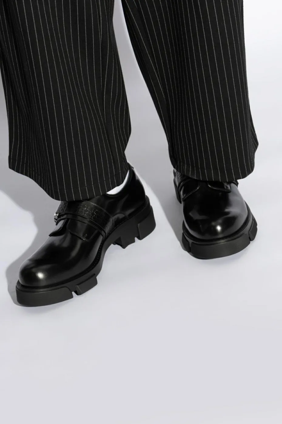 Givenchy CZARNY Skórzane buty