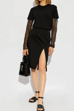 Givenchy CZARNY Spódnica z rozcięciem