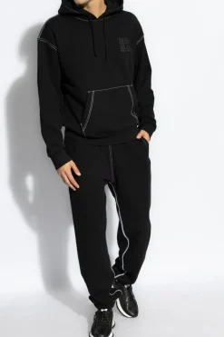 Givenchy CZARNY Spodnie dresowe z logo