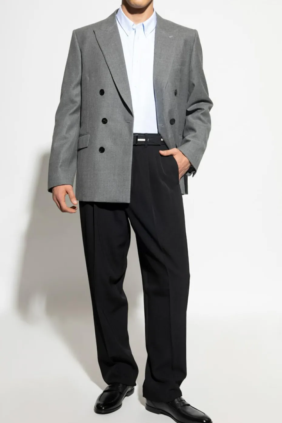 Givenchy CZARNY Spodnie w kant