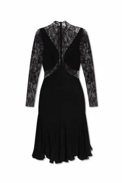 Givenchy CZARNY Sukienka z koronkowymi wstawkami