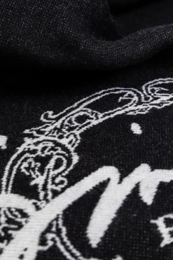 Givenchy CZARNY Szal z logo